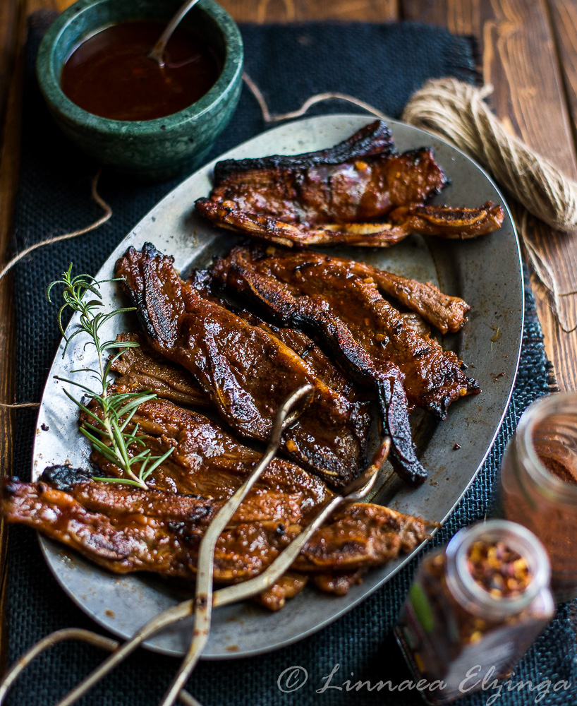 Marinated BBQ Flanken Ribs