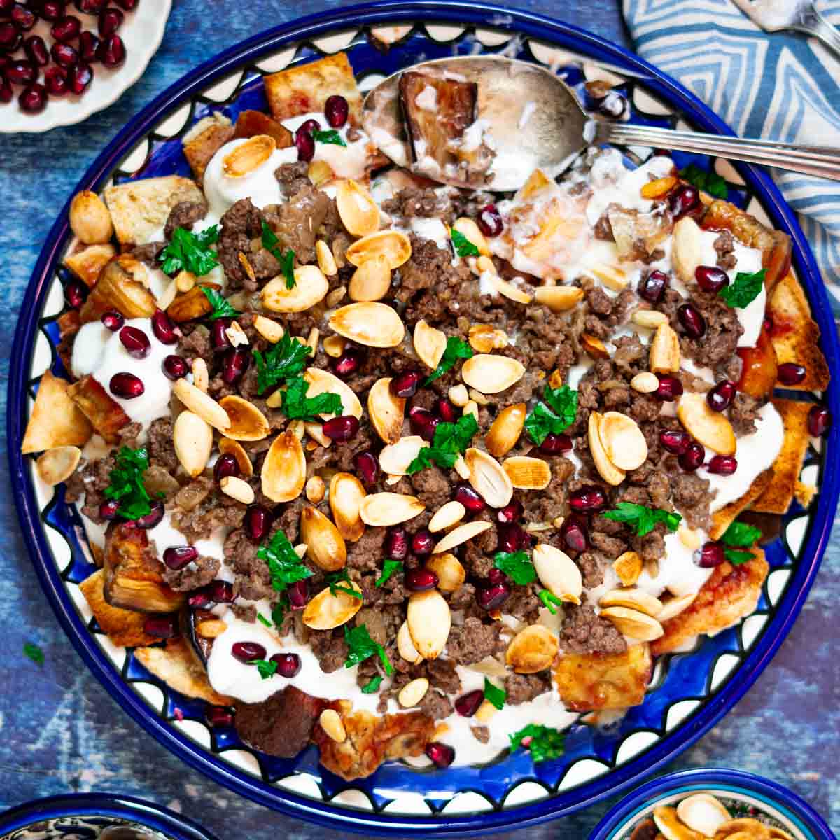 Eggplant Fatteh