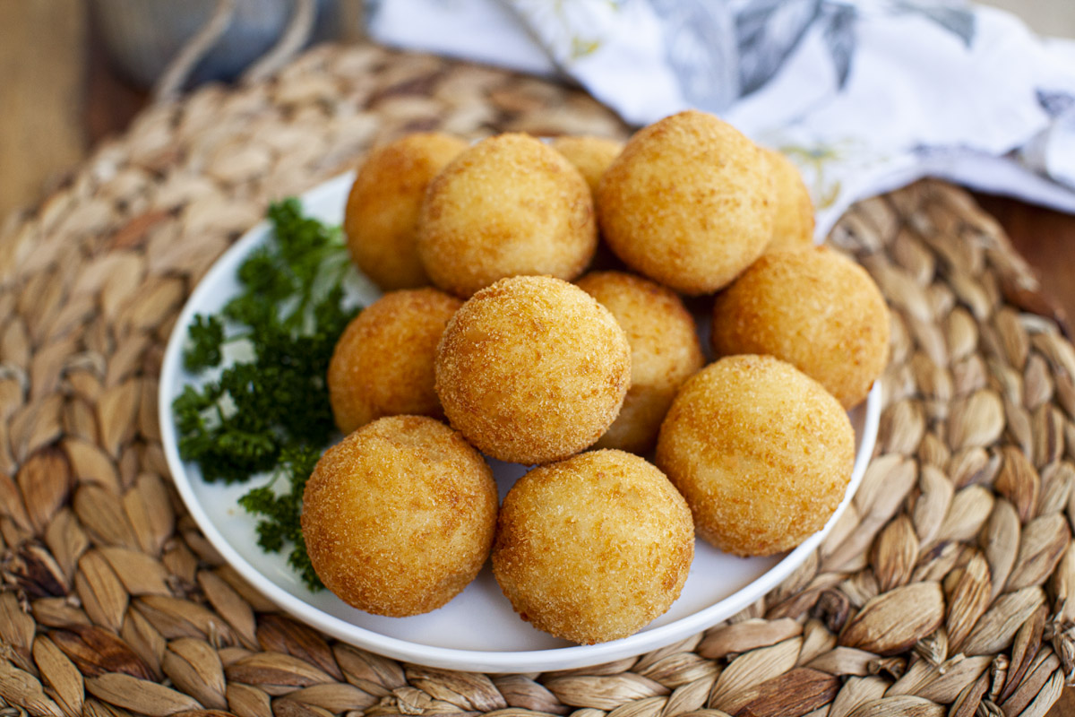 Potato Ball with Picadillo (Papa Rellena)