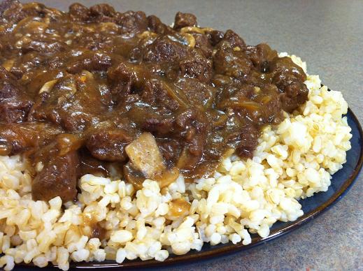 Beefless Tips N' Rice