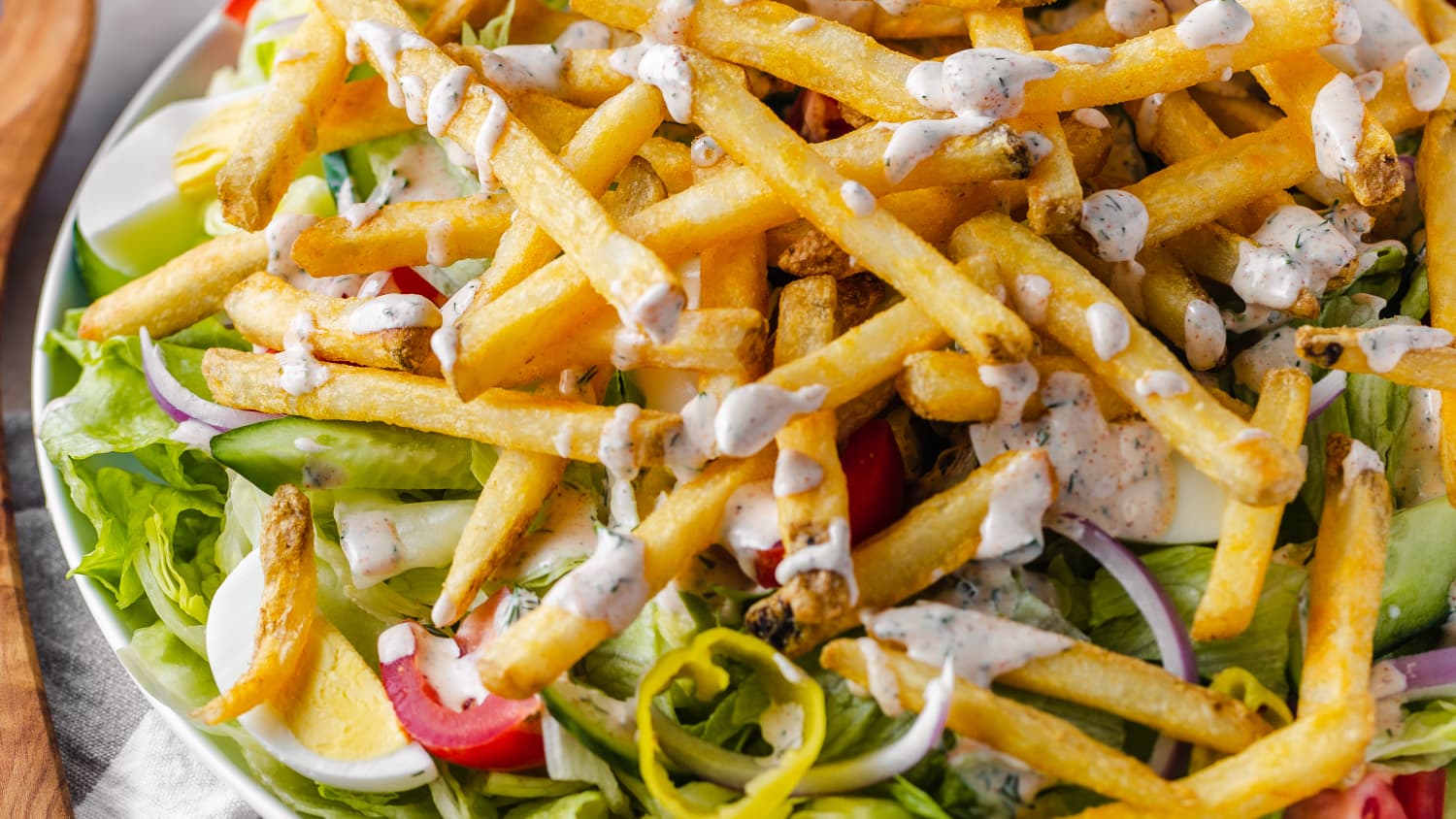 Pittsburgh Salad with Crispy French Fries