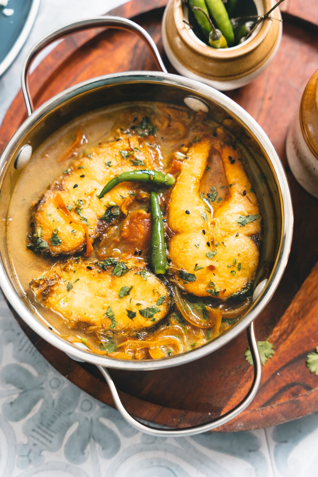 Macher Jhol with Salmon