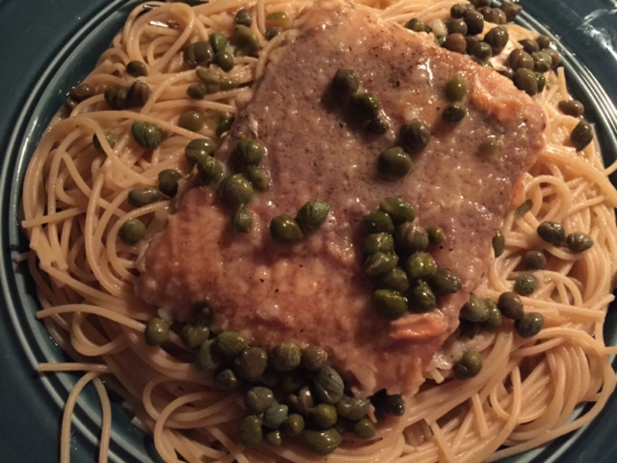 Salmon Piccata Style
