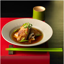 Alaskan Black Cod with Mushroom Tosazu