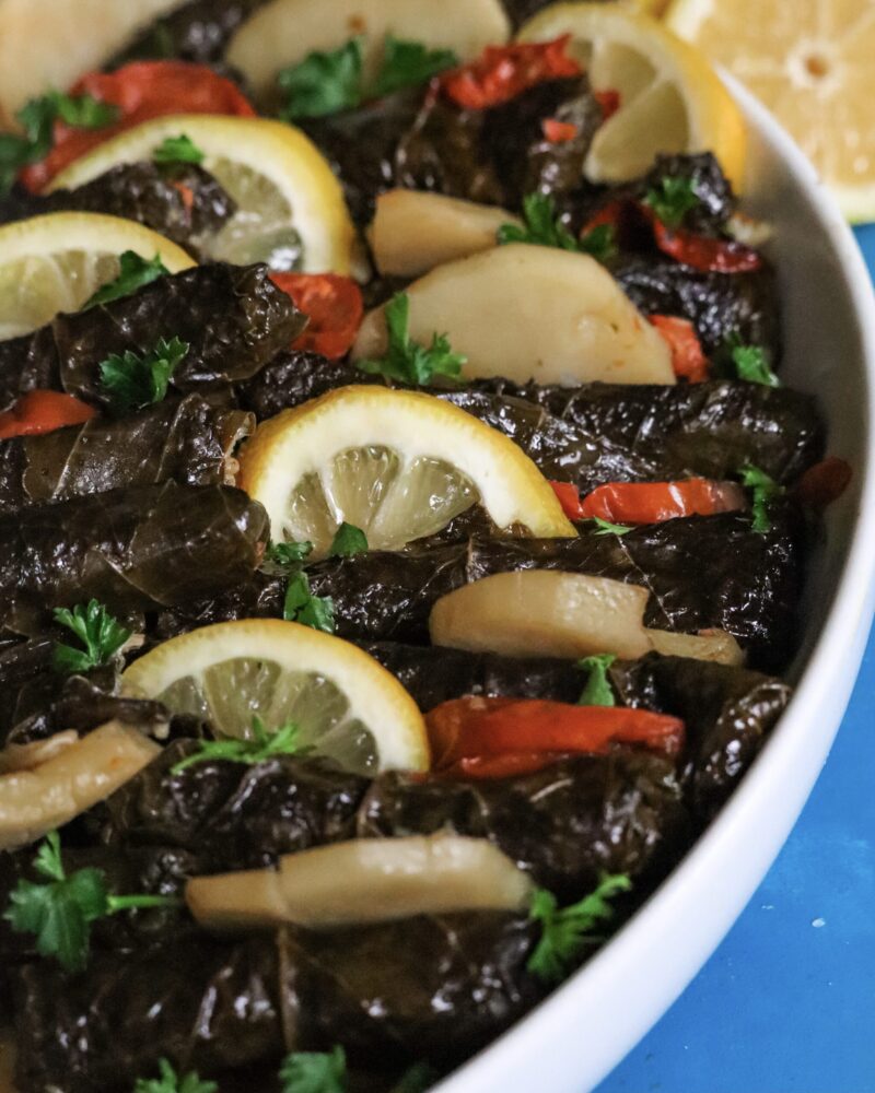 Yalanji (Vegetarian Stuffed Grape Leaves)