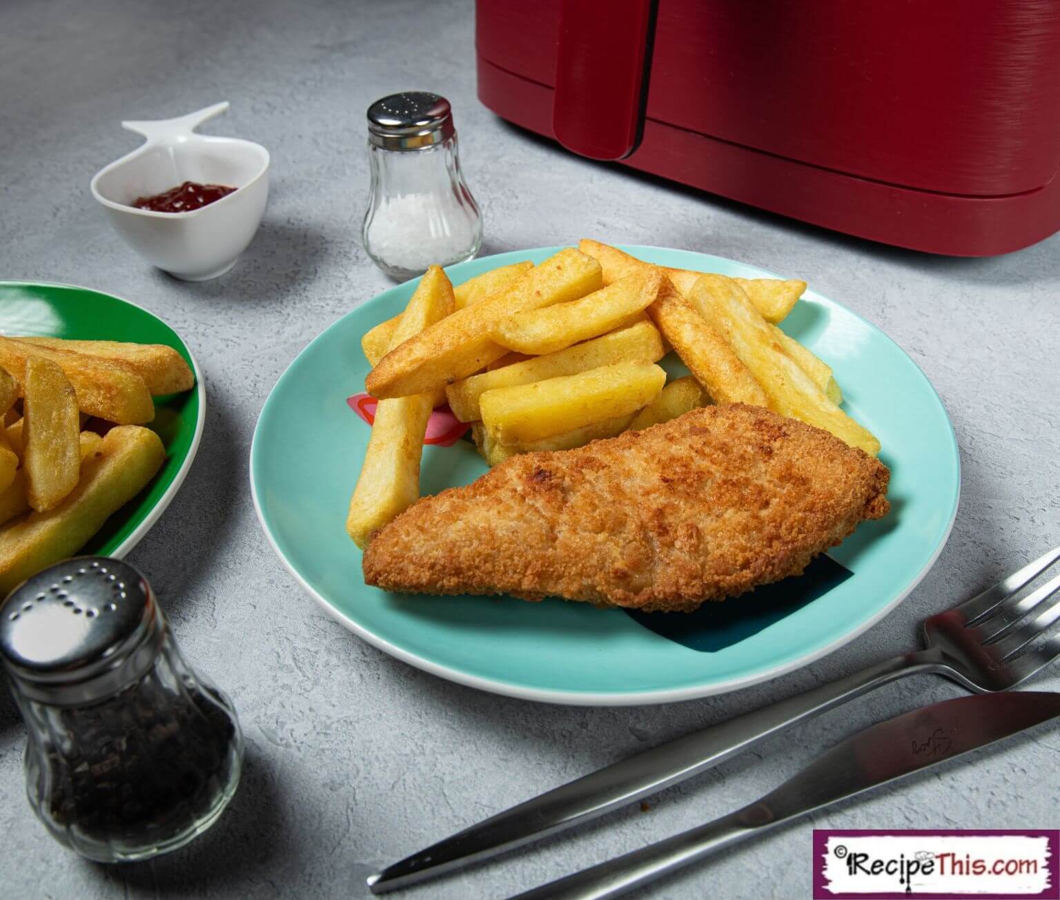 Air Fryer Frozen Fish & Chips
