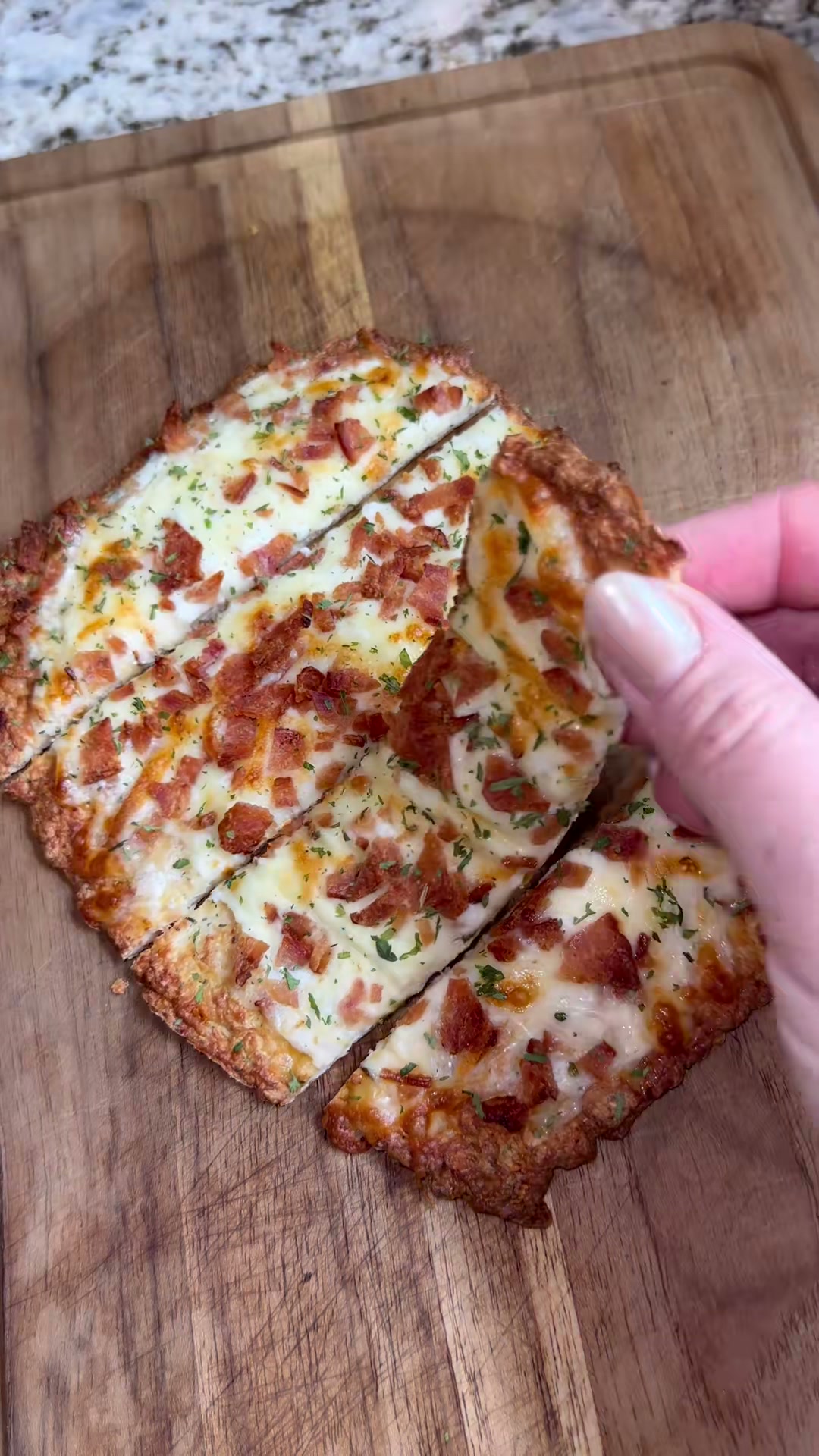 Chicken Crust Bacon Ranch Pizza