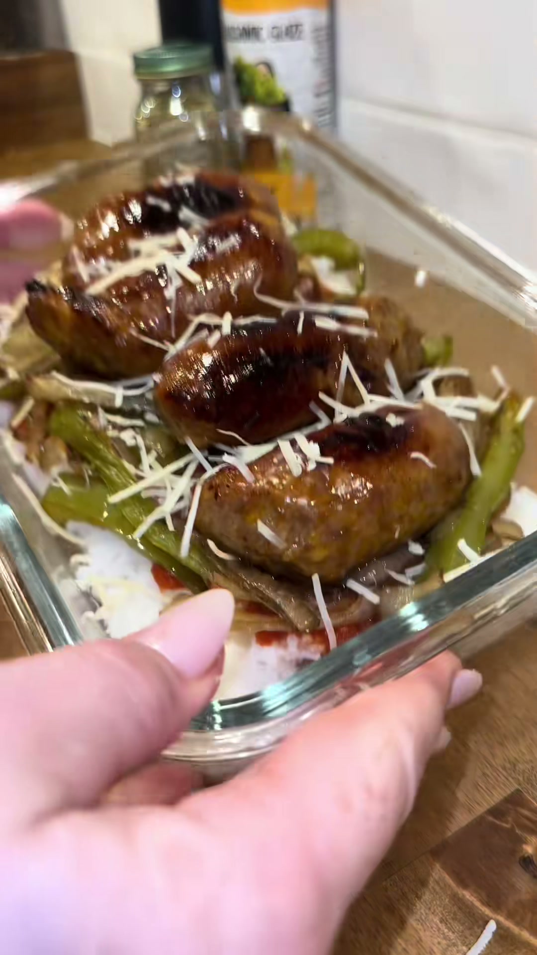 Sheet Pan Sausage and Peppers