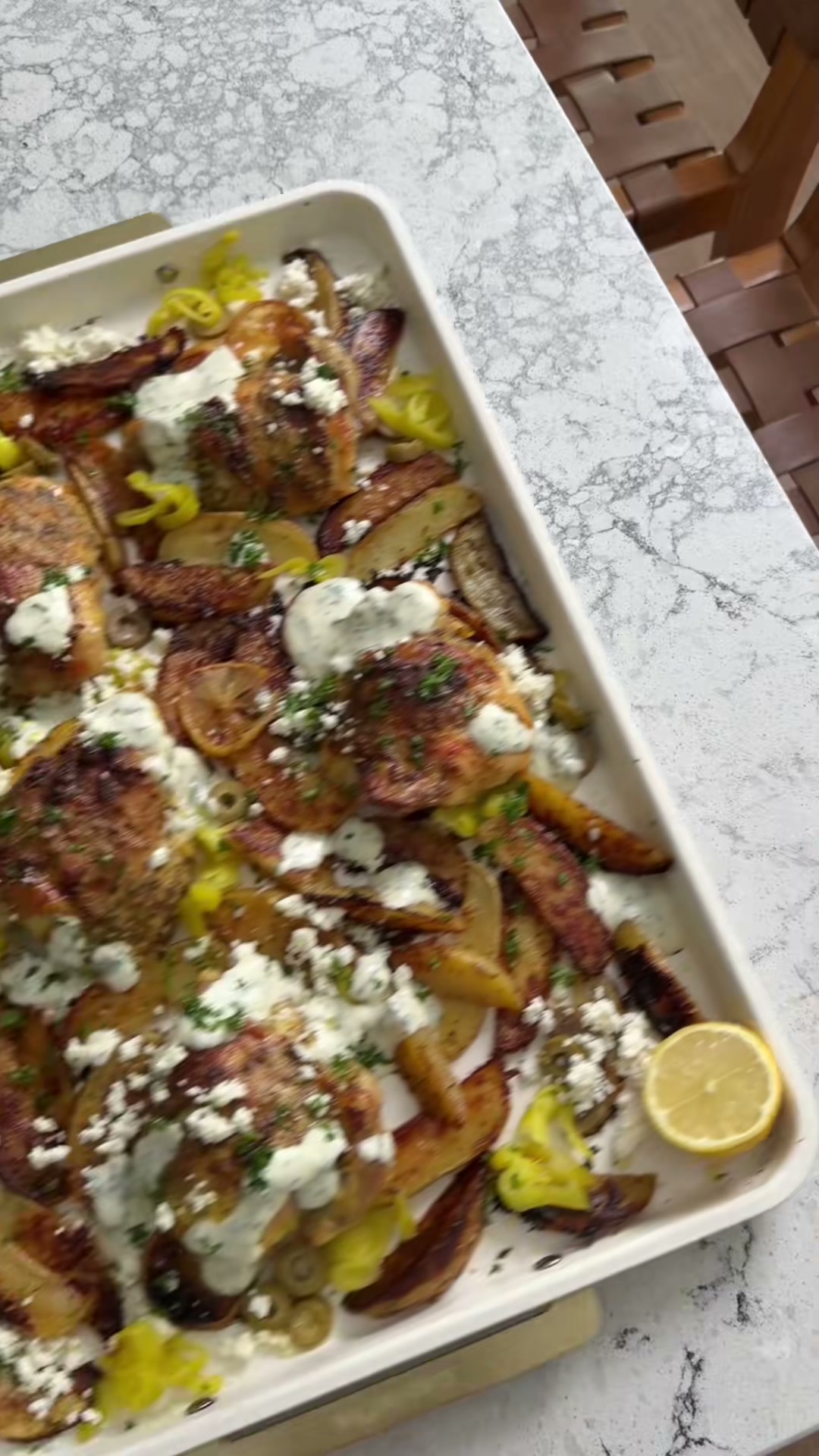 Greek-Inspired Sheet Pan Chicken and Potatoes