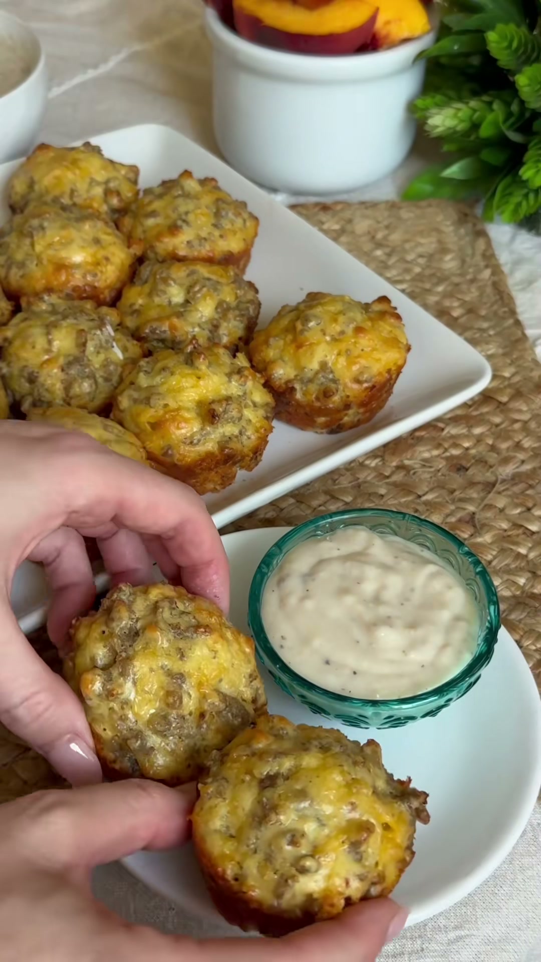Sausage and Cheese Breakfast Muffins