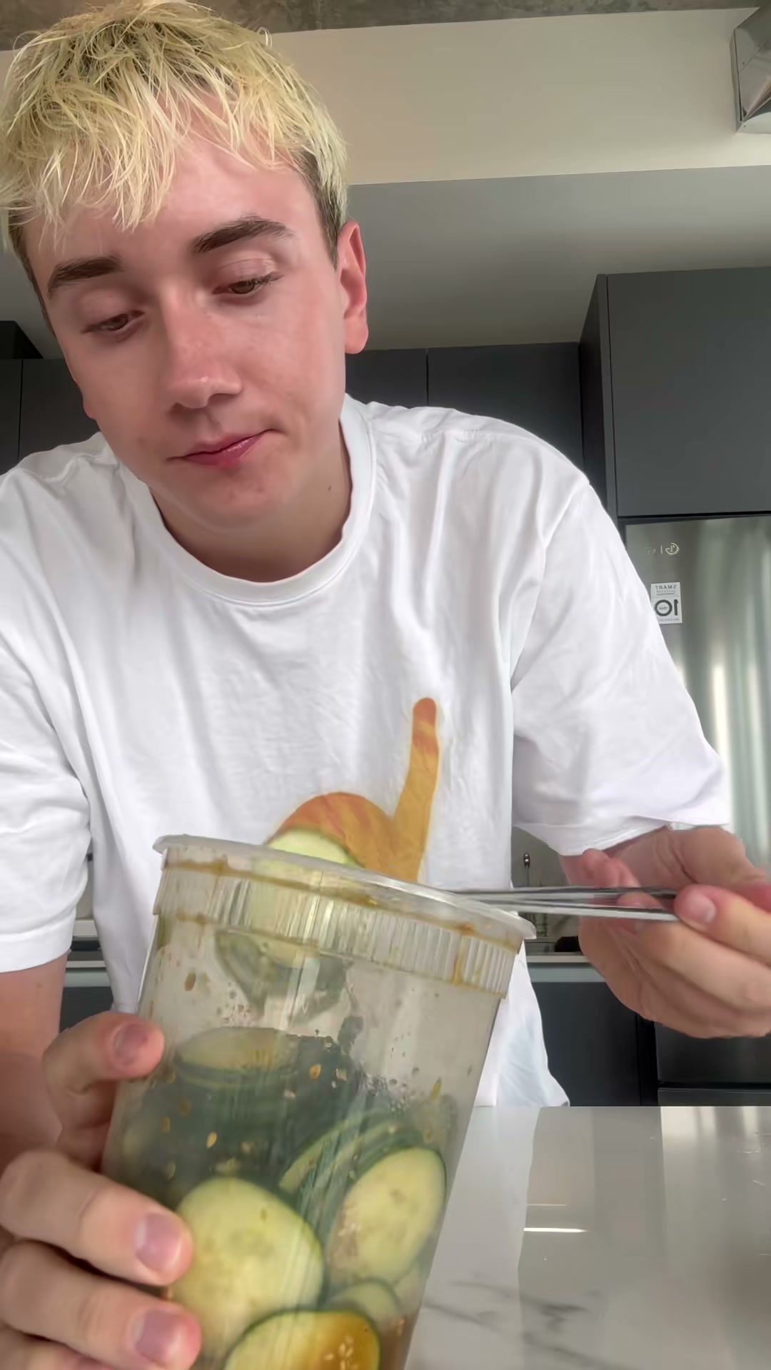 Quick Marinated Cucumber Salad