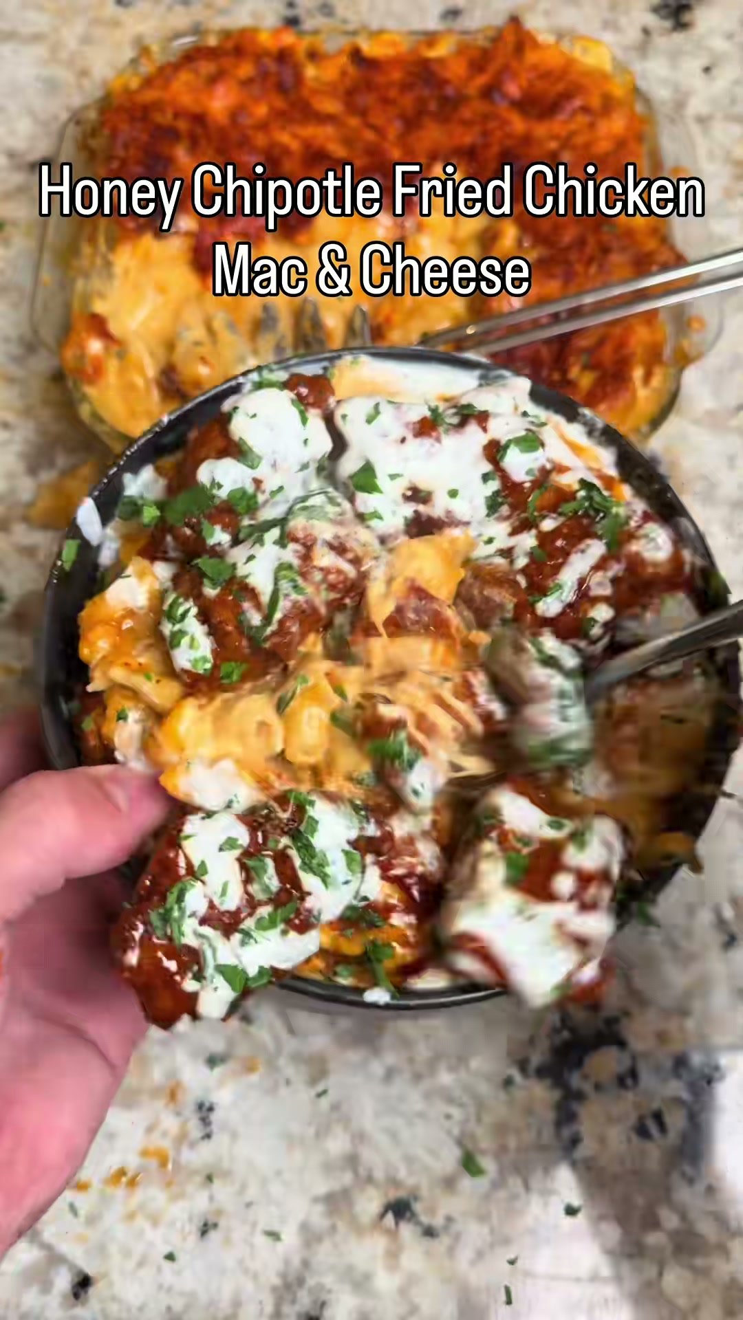 Honey Chipotle Fried Chicken Mac & Cheese