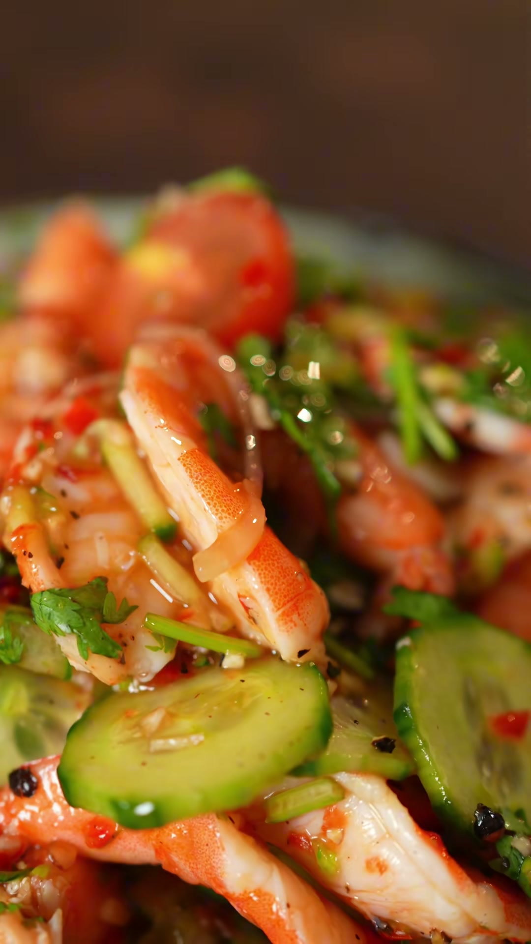Spicy Shrimp and Cucumber Salad