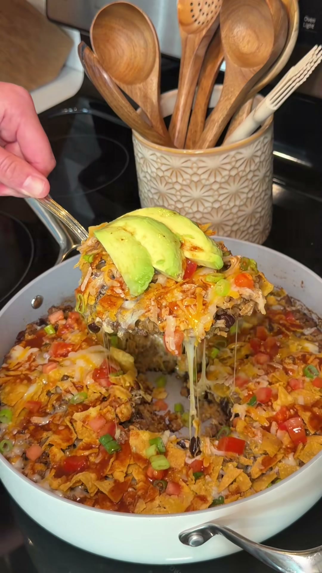 Beef and Cheese Enchilada Skillet