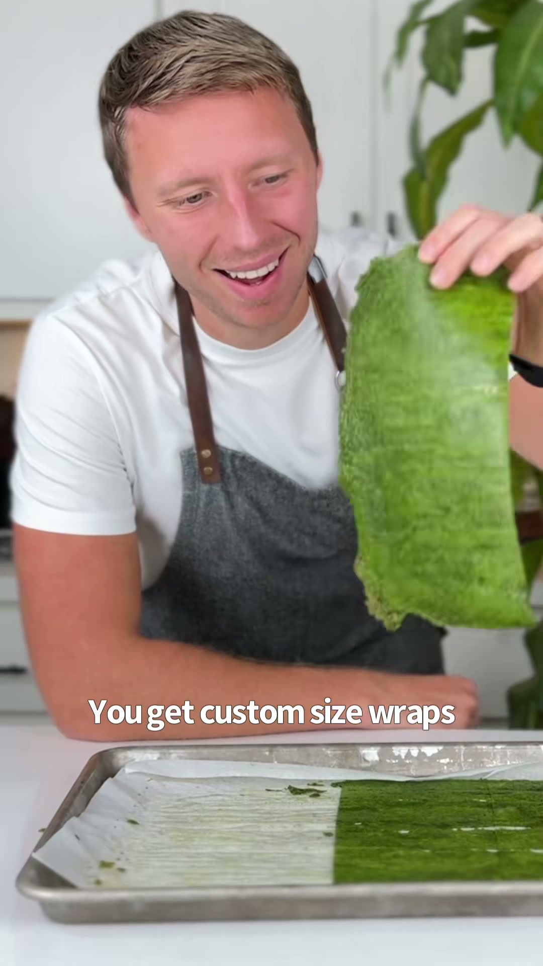 2-Ingredient Spinach Wraps