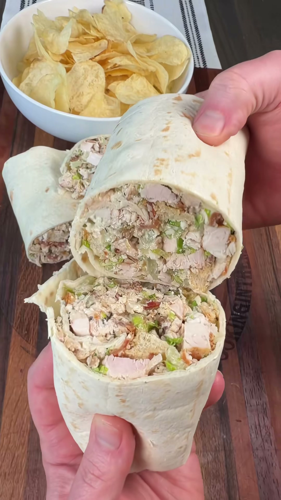 Chopped Chicken Bacon Caesar Wrap