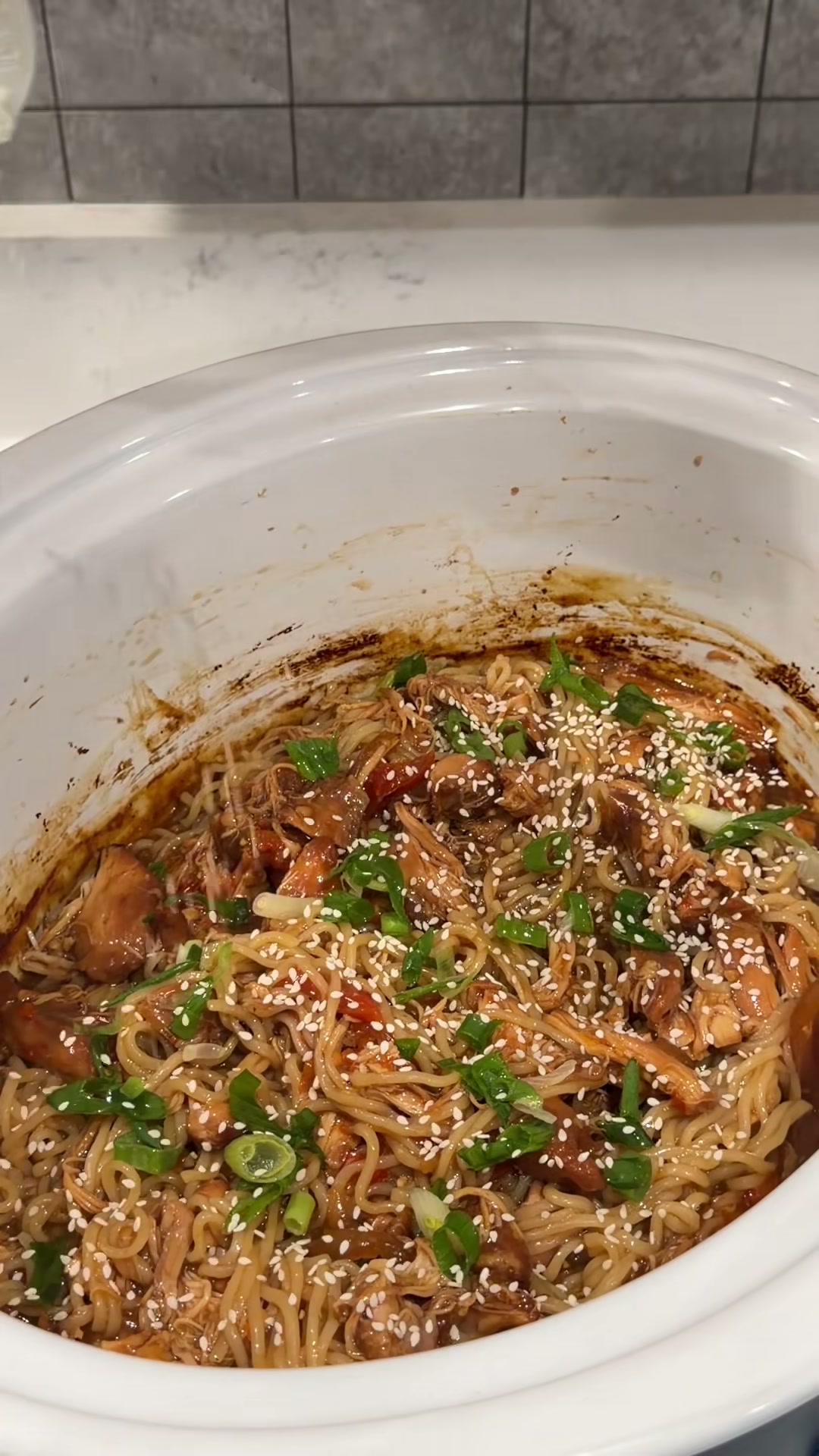 Honey Garlic Chicken and Noodles