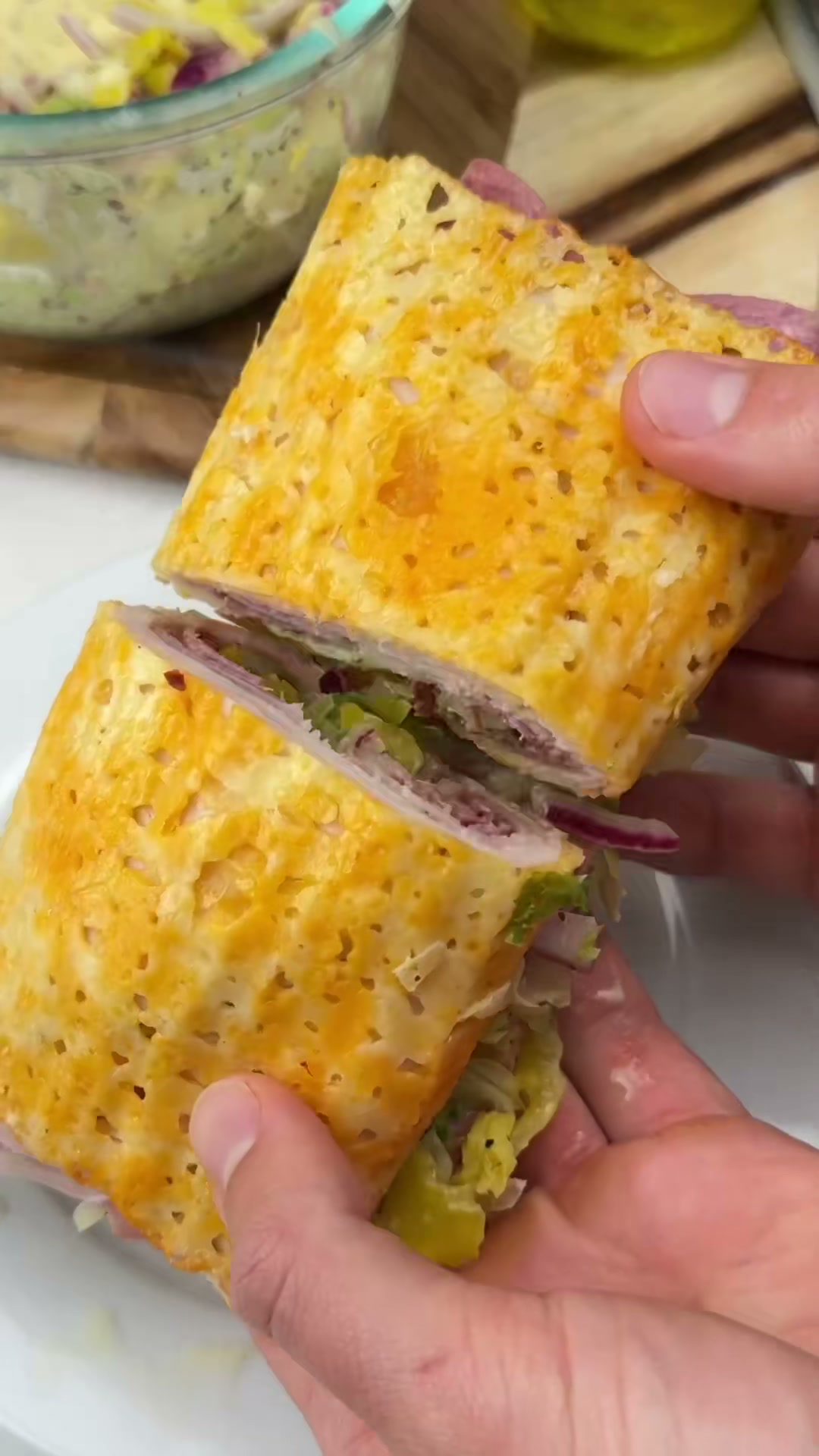 Baked Cheese Grinder Wrap