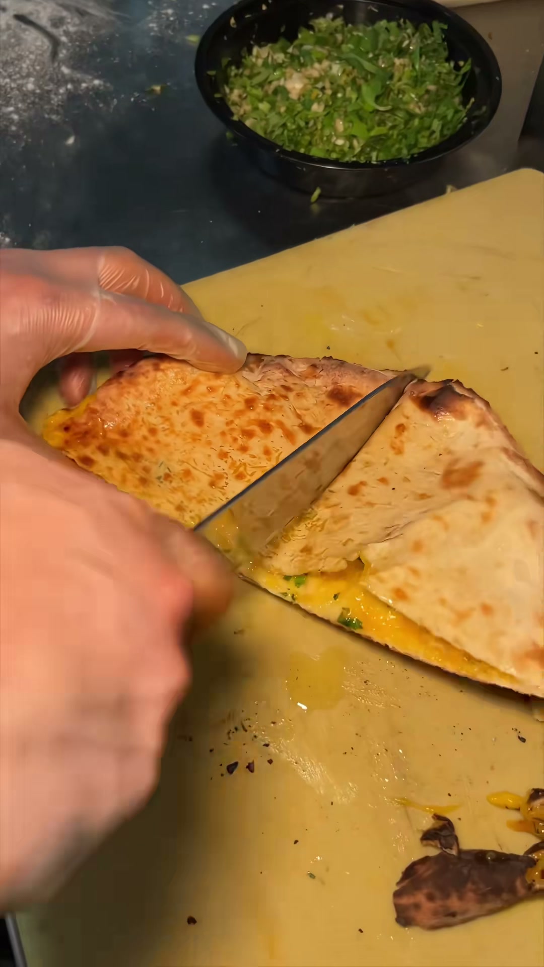 Cheese And Cilantro Stuffed Naan