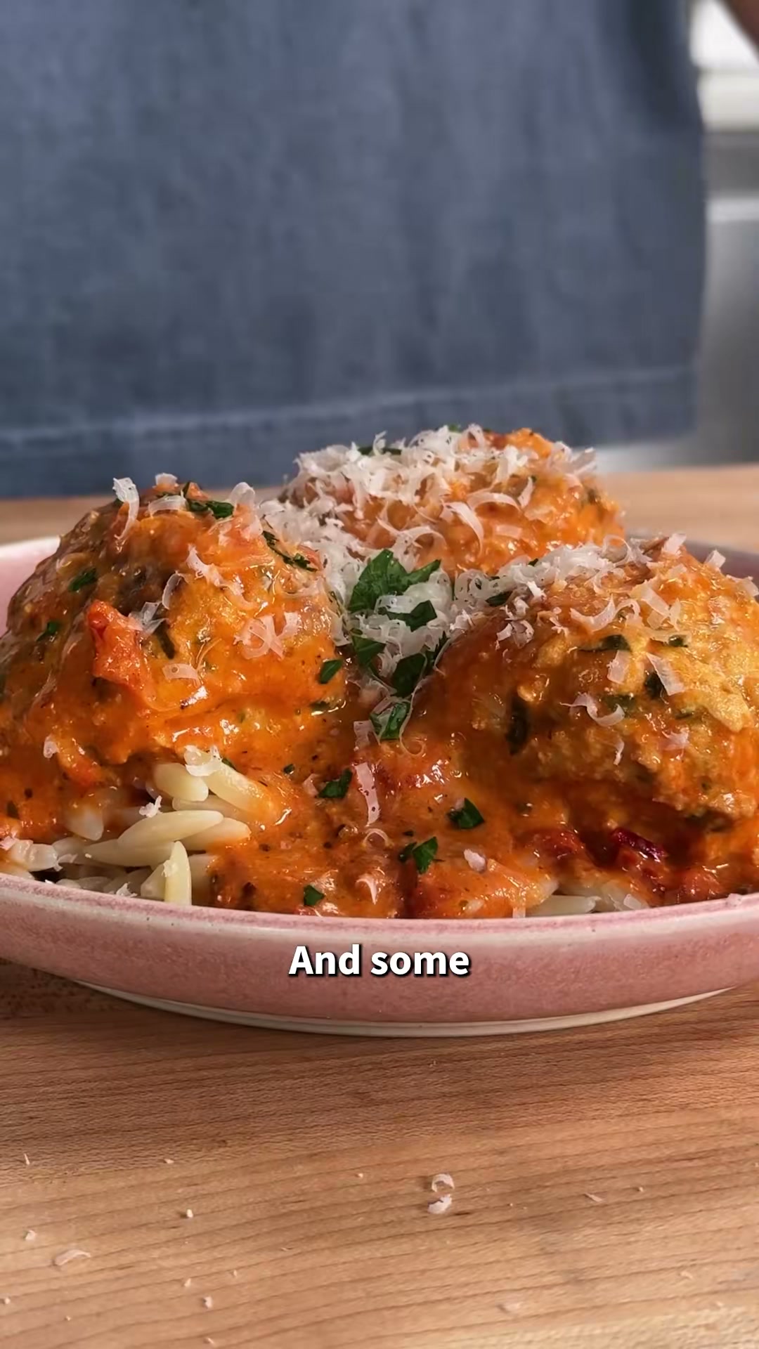 Chicken Meatballs in Creamy Tomato Sauce