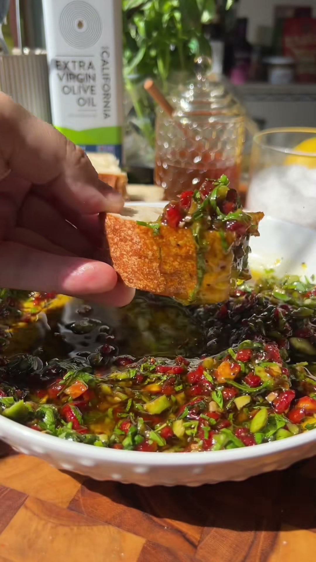 Herbed Olive Oil Bread Dip