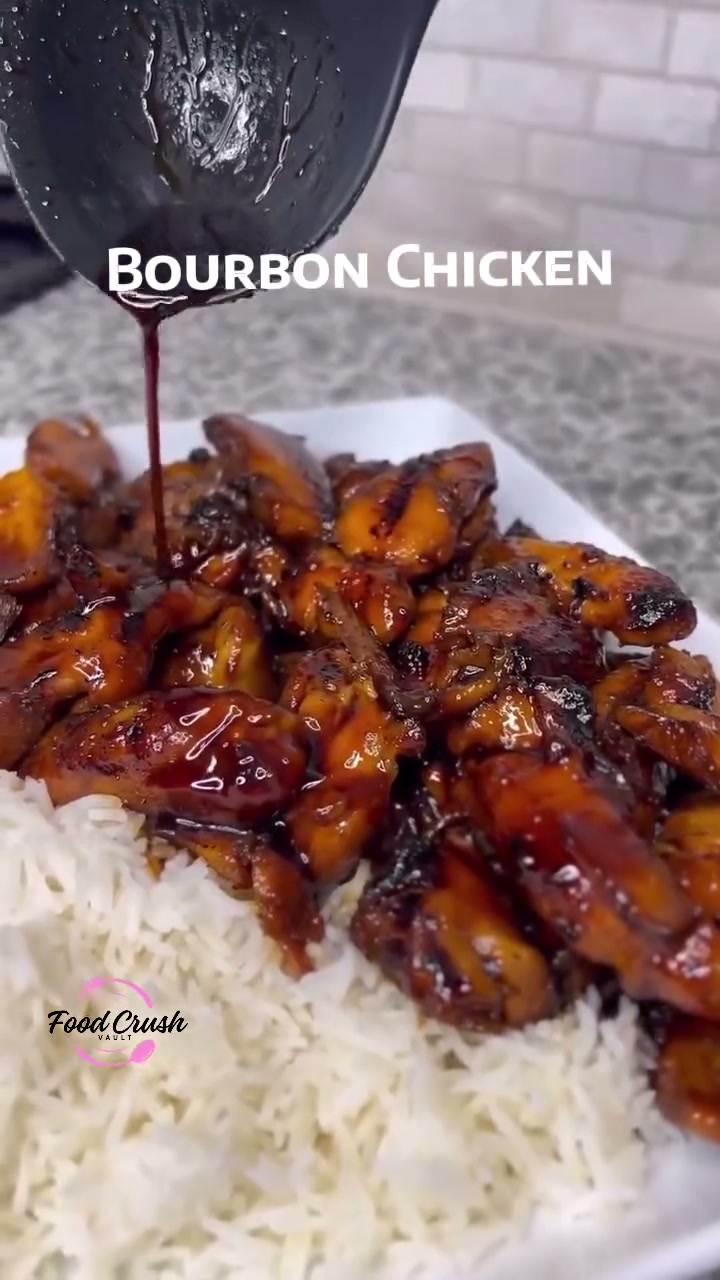 Bourbon Chicken With Soy Hoisin Glaze