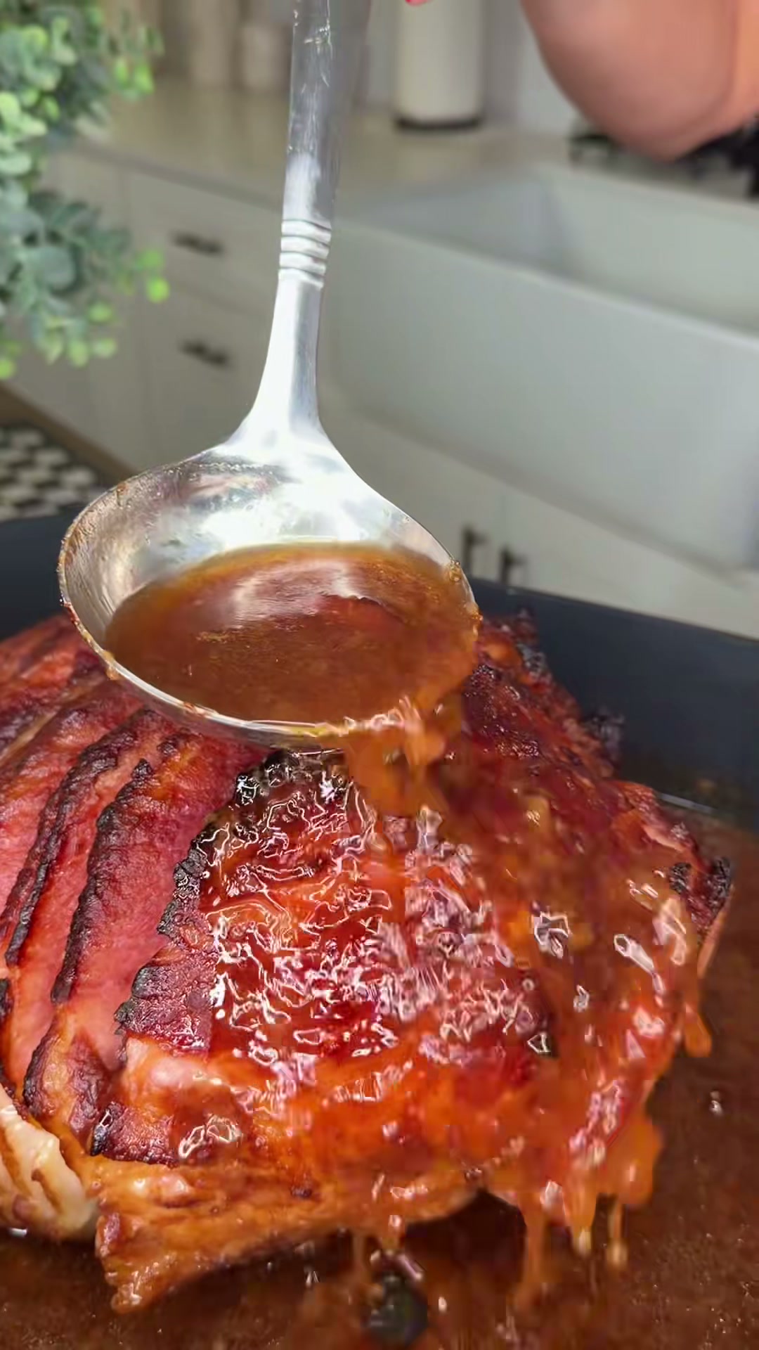Cranberry Cola Glazed Ham