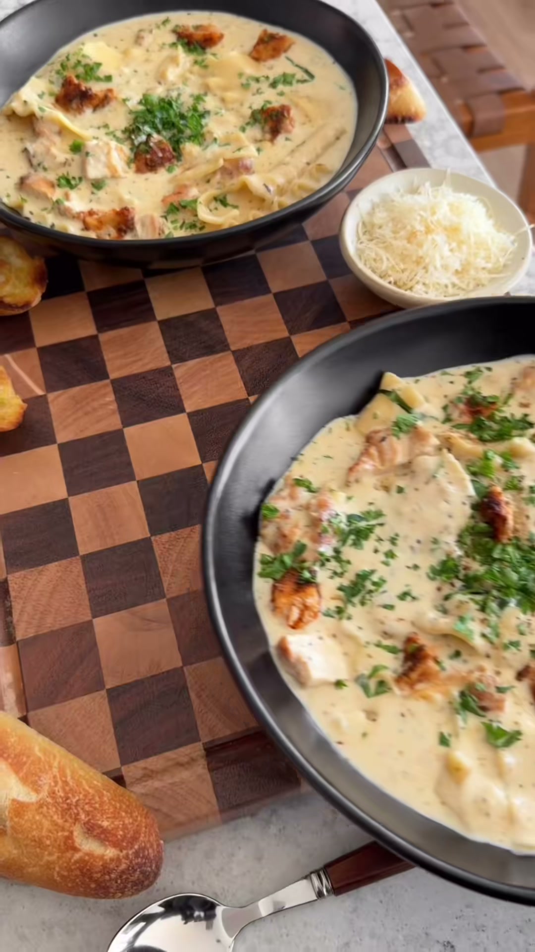 Chicken Alfredo Lasagna Soup