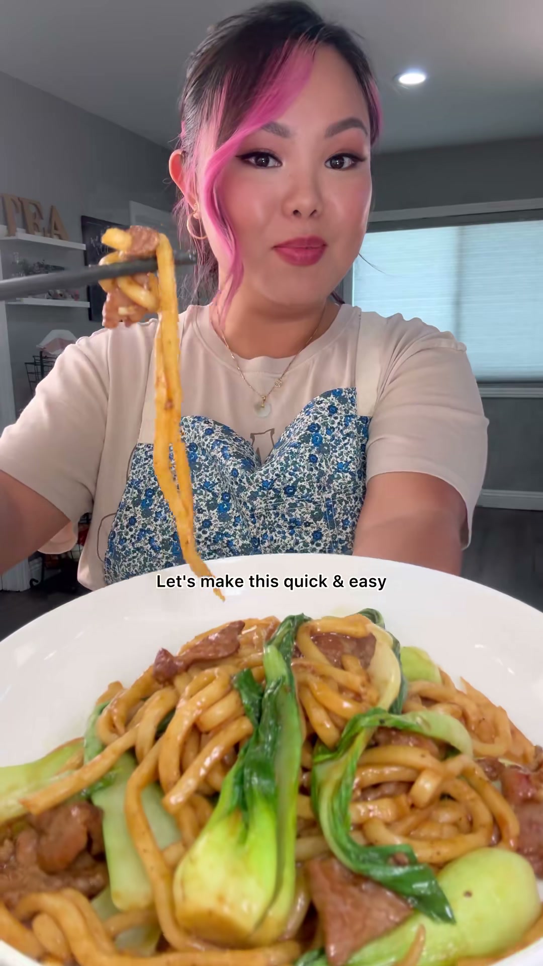 Pork and Bok Choy Udon Stir Fry