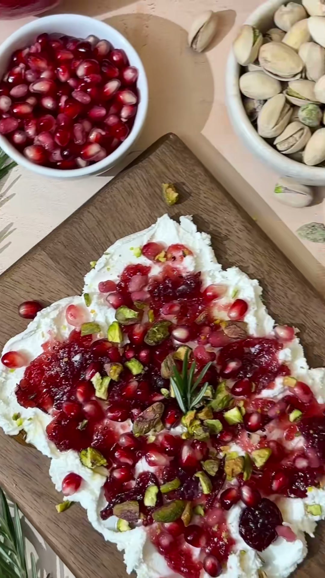 Cranberry Pomegranate Goat Cheese Appetizer