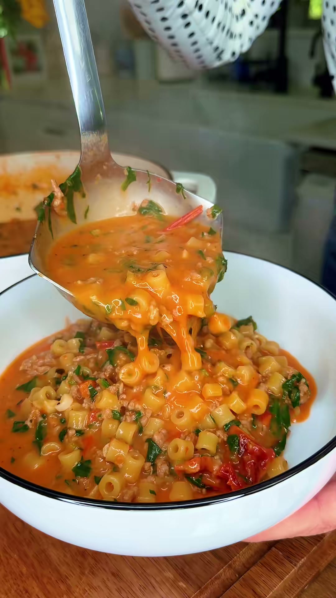 Creamy Italian Sausage and Pasta Soup