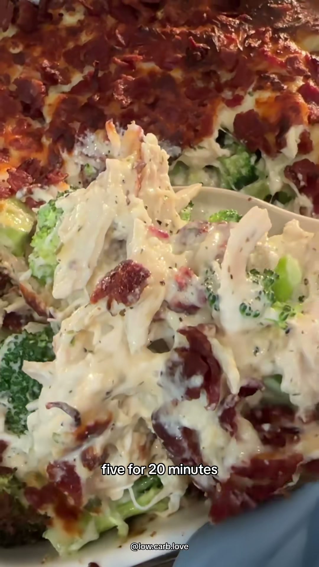 Low Carb Chicken Ranch Bake