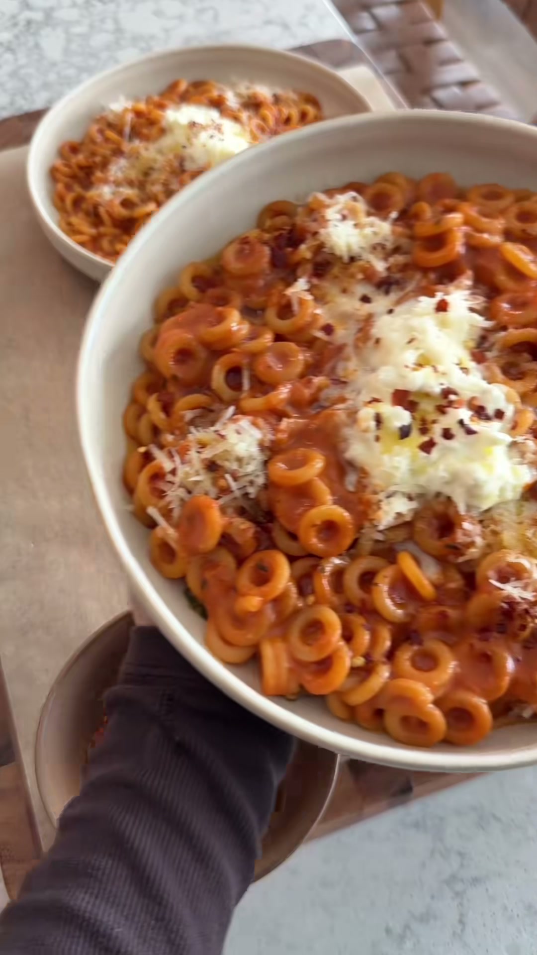 Homemade Creamy Tomato Spaghetti-O's