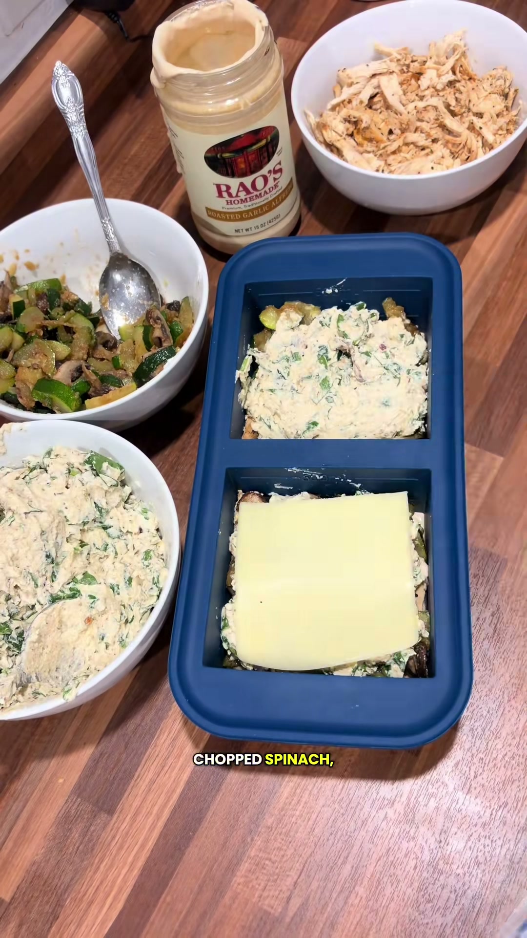 White Ravioli Lasagna Freezer Meal