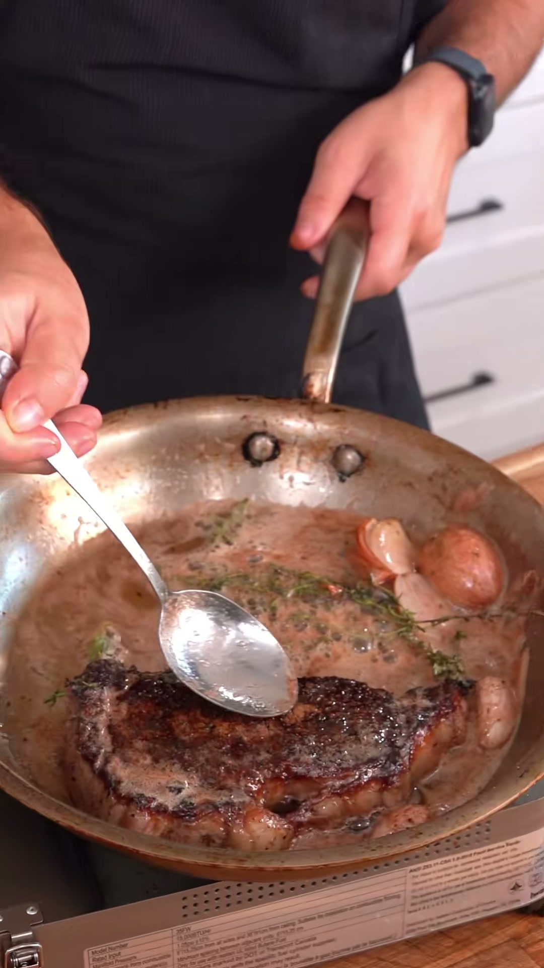 Butter-Basted Steak With Garlic And Thyme