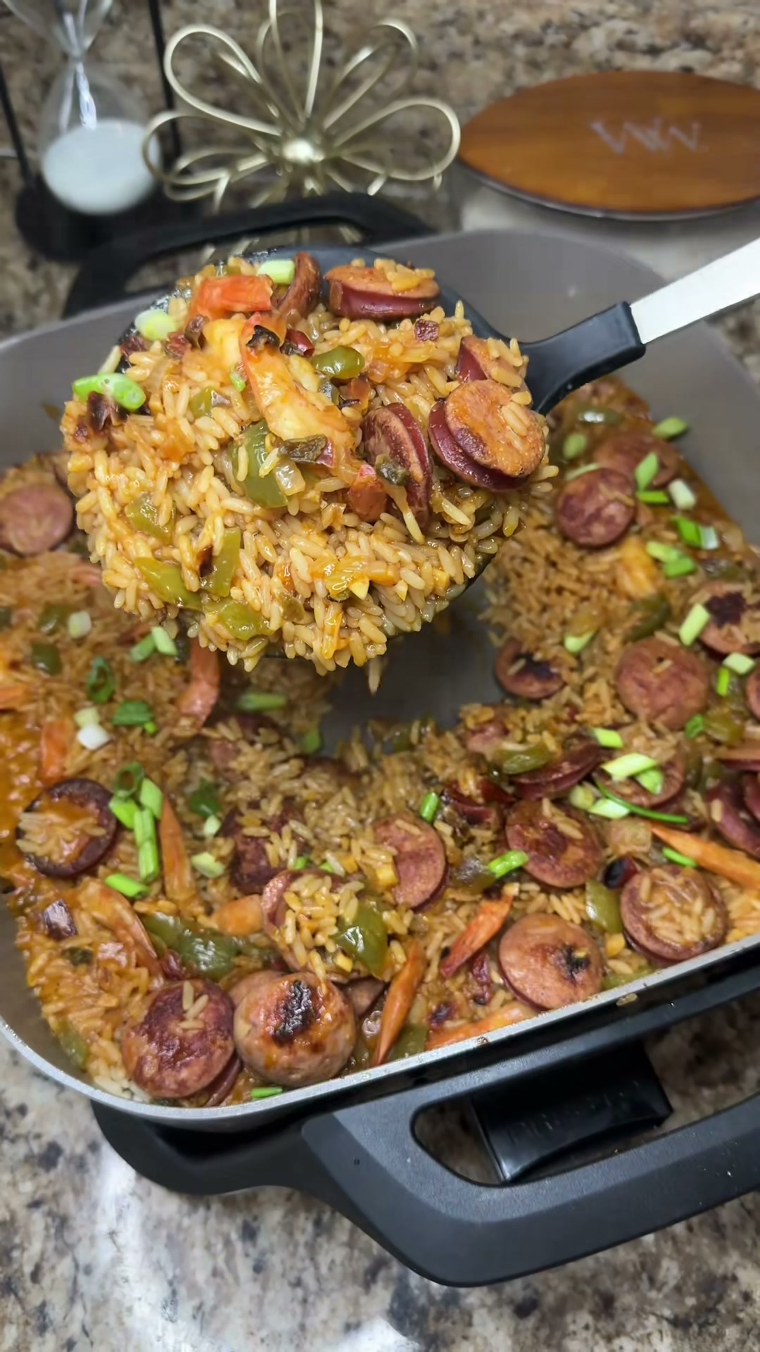Dirty Rice with Sausage and Shrimp