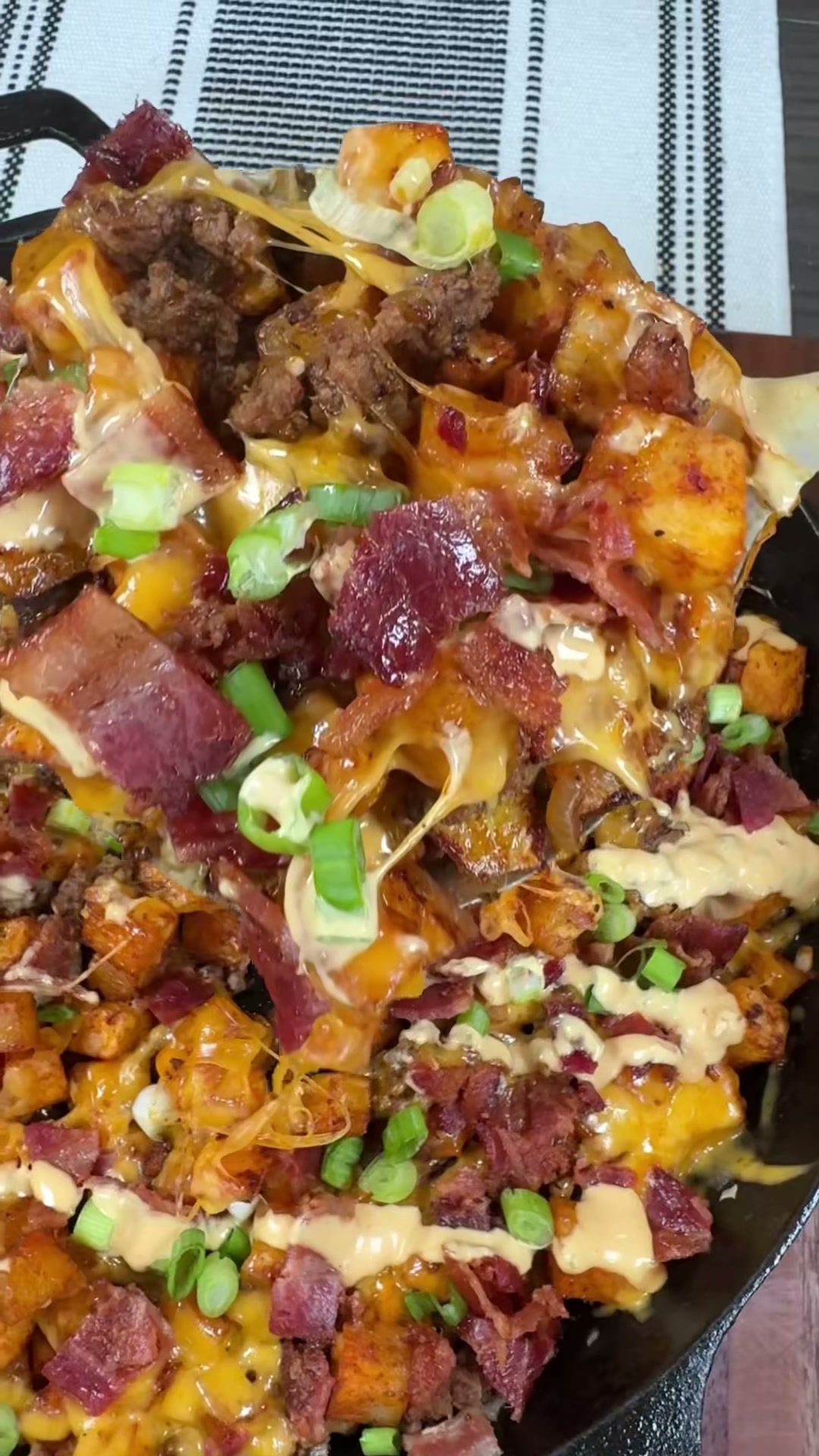 Bacon Cheeseburger Potato Skillet