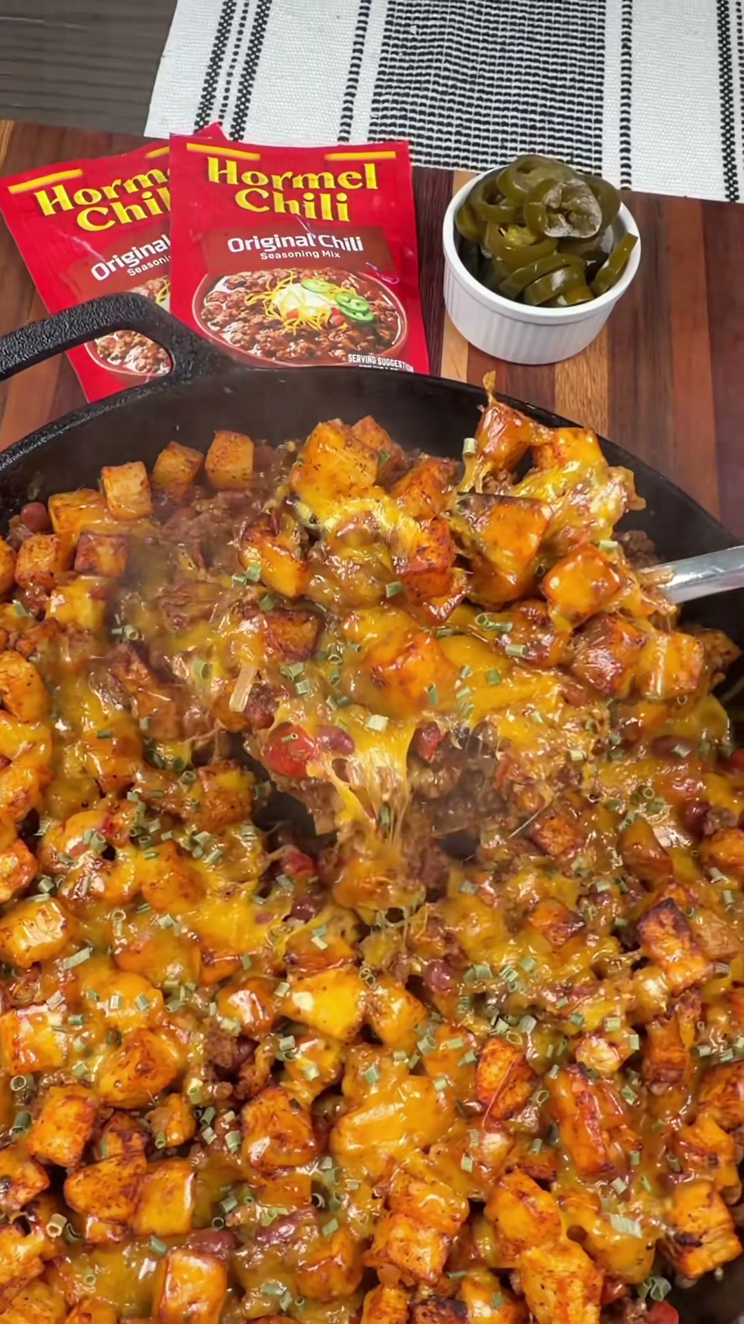 Chili Cheese Potato Skillet