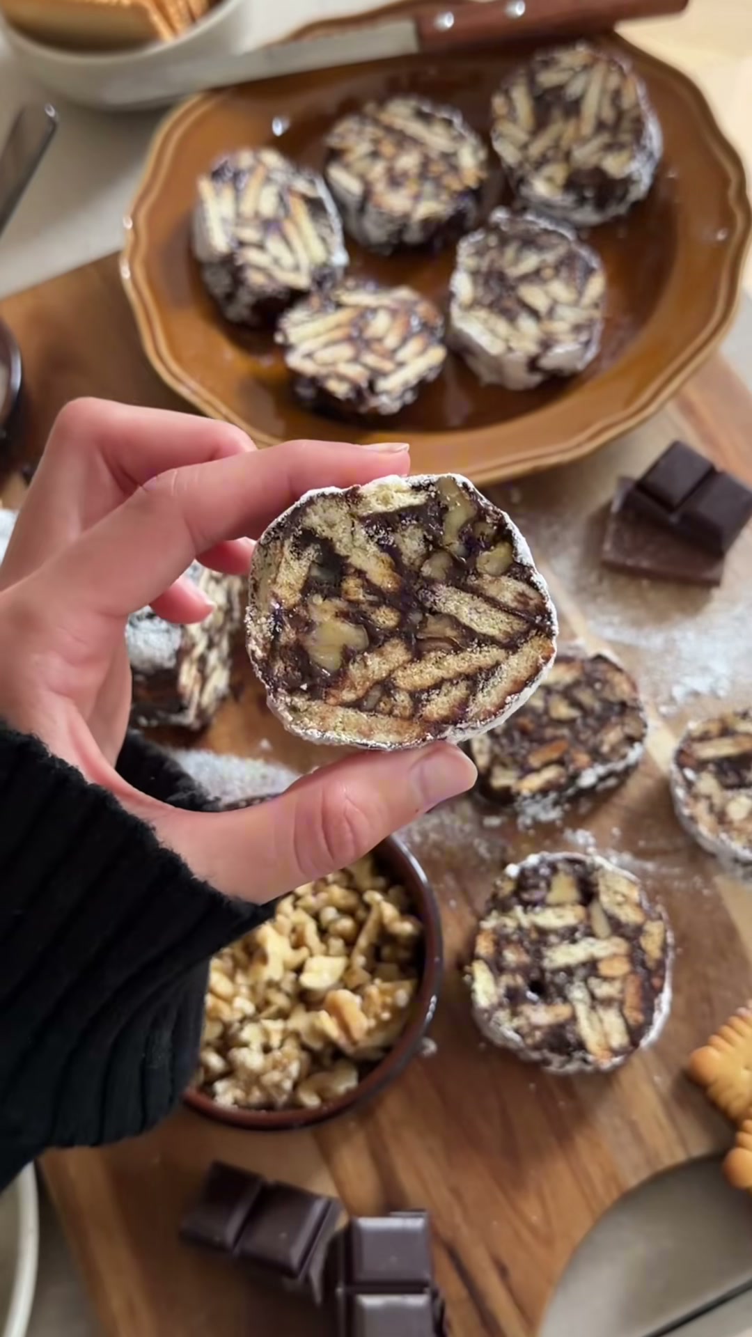 No-Bake Chocolate Salami (Lazy Cake)