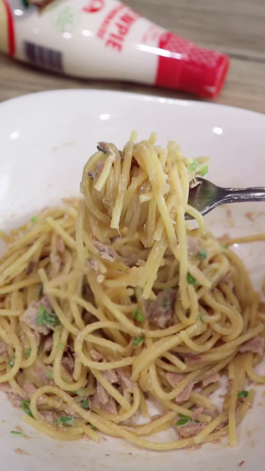 Microwave Tuna Mayo Pasta