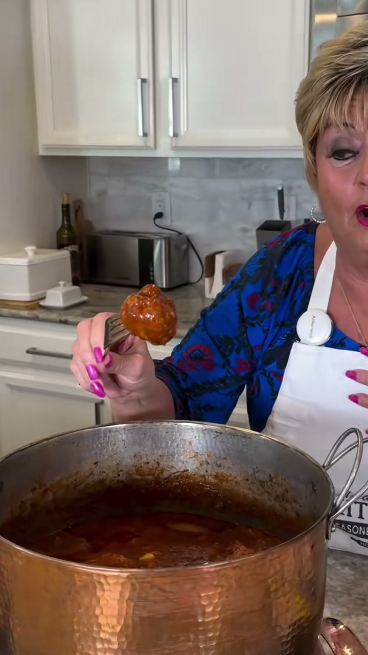 Magic Meatballs in Sunday Gravy