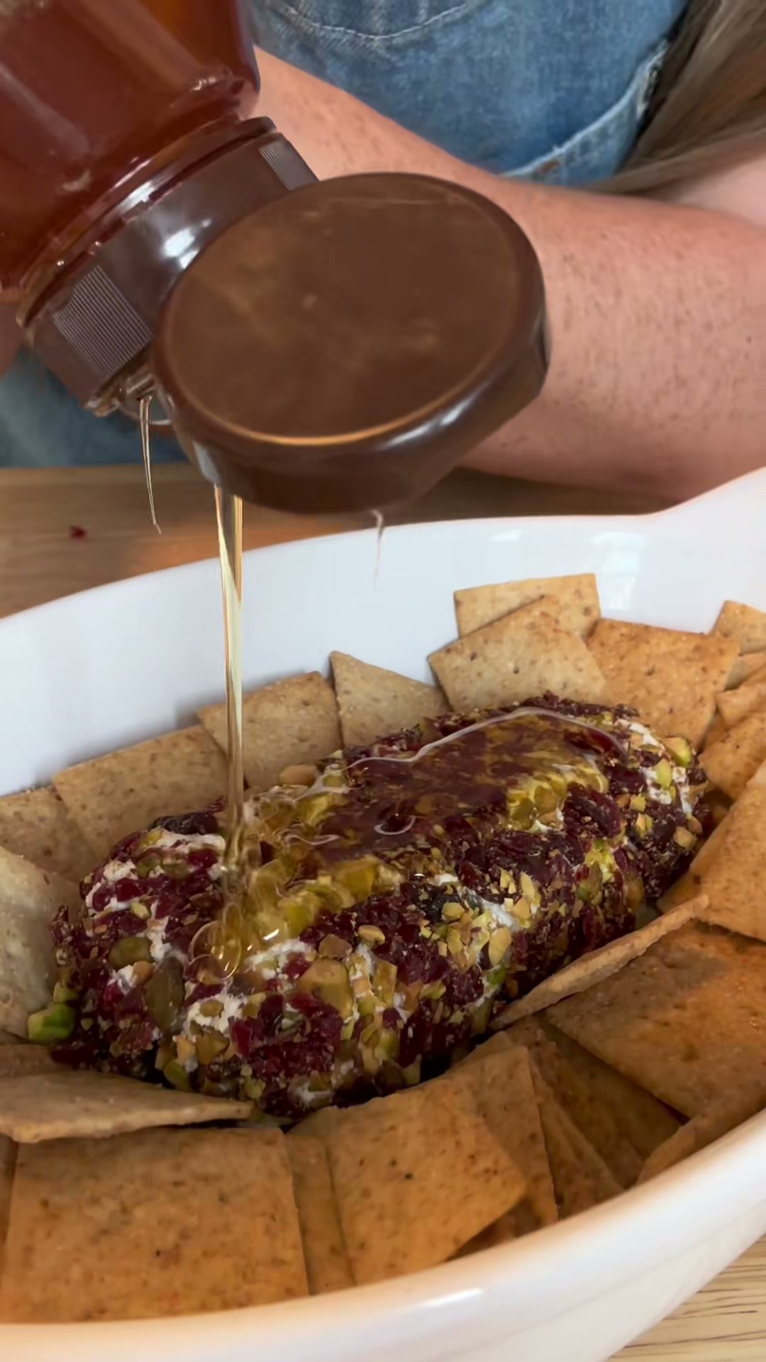 Cranberry Pistachio Goat Cheese Log