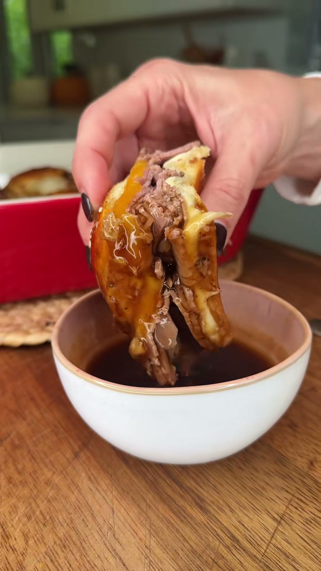 Roast Beef Sliders with Au Jus