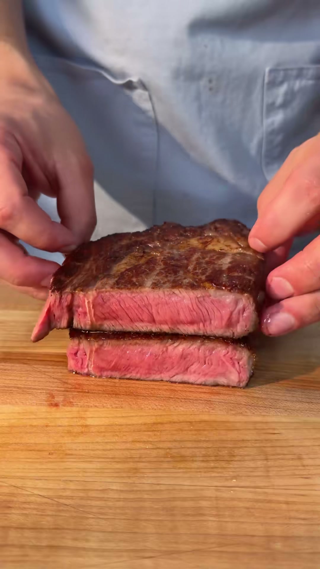 Reverse Sear Steak With Garlic Butter