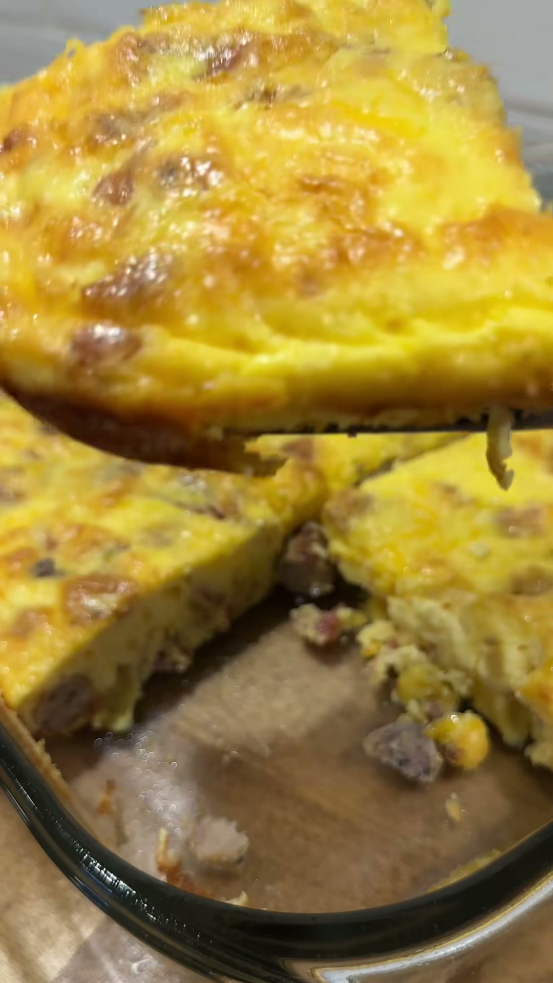 High-Protein Sausage and Bacon Egg Bake