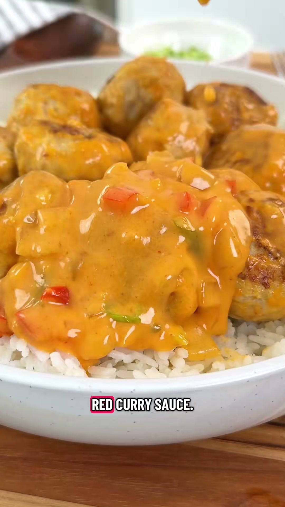 Thai Red Curry Meatballs