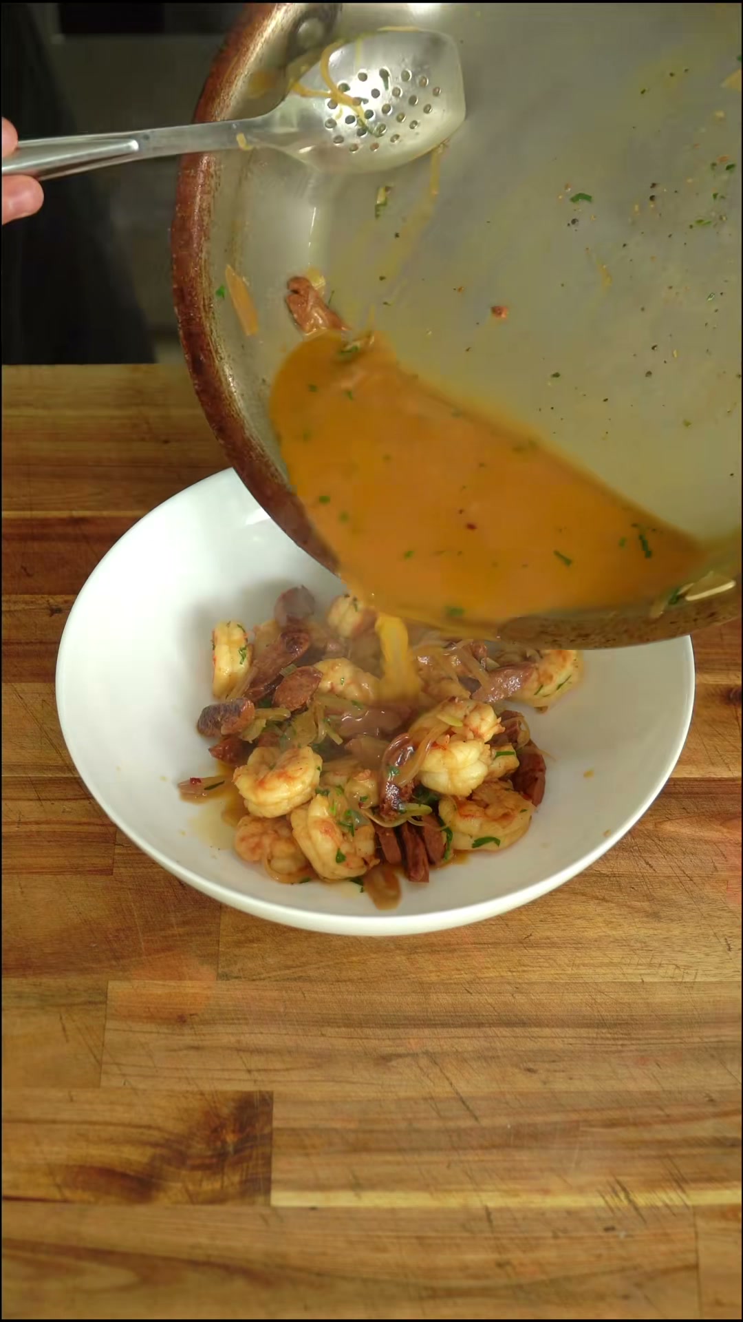 Sautéed Shrimp and Chorizo