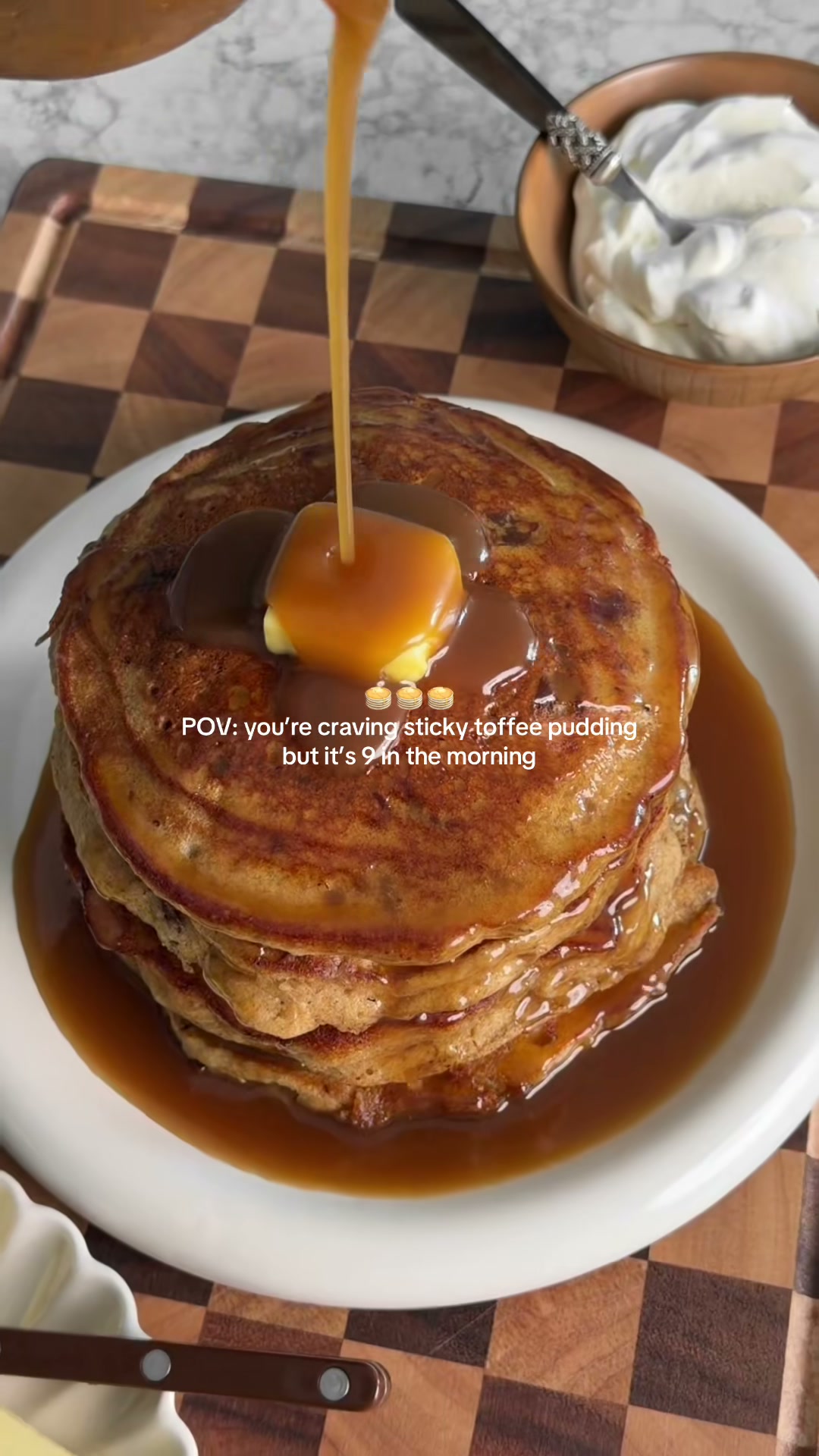 Sticky Toffee Pudding Pancakes