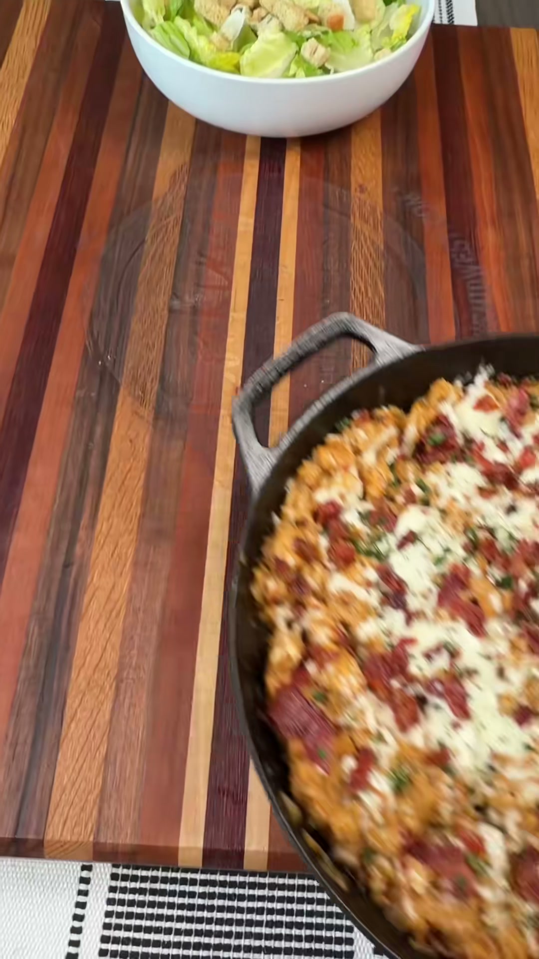 Cheesy Parmesan Garlic Chicken and Rice Skillet