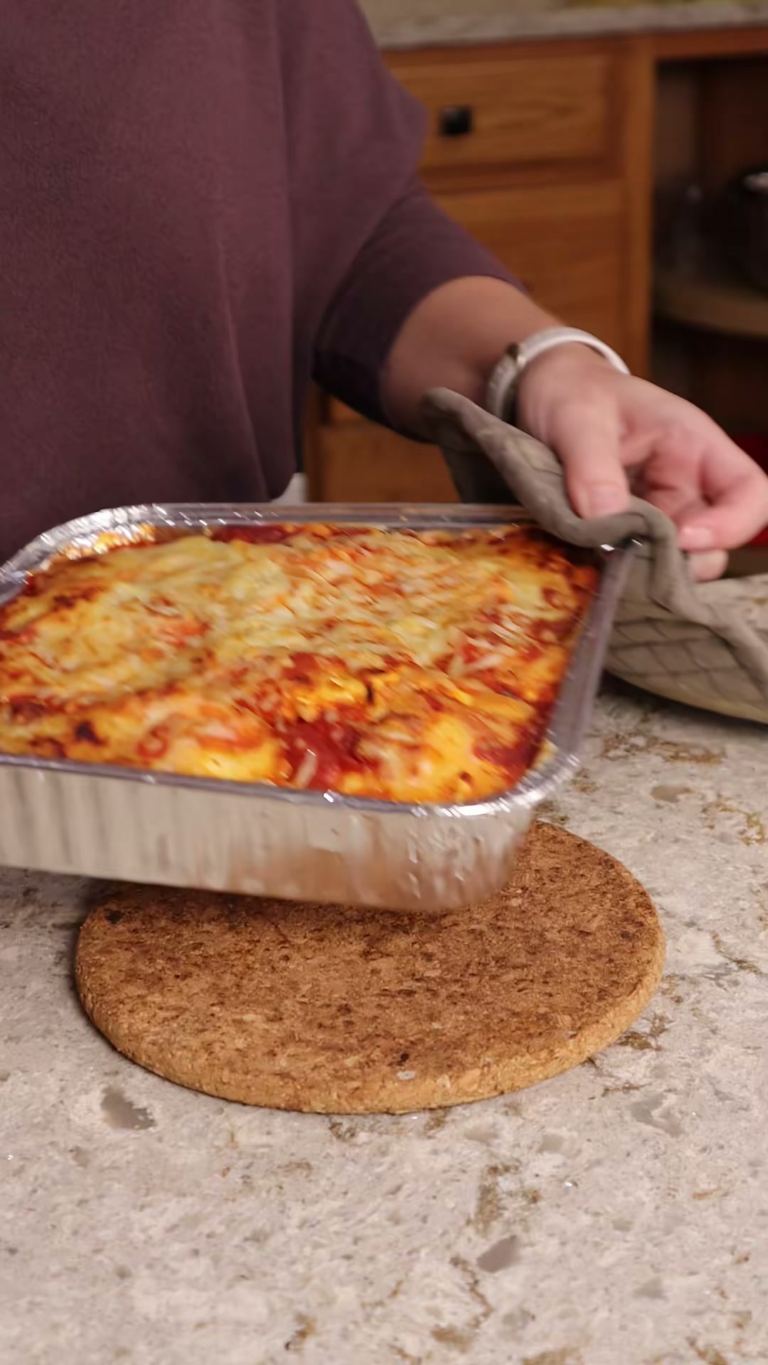 Easy Ravioli Lasagna with Creamy Cucumber Salad